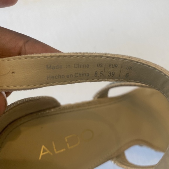 Aldo Afewiel rhinestone wedge heel sandals in size 8.5 - Picture 9 of 17